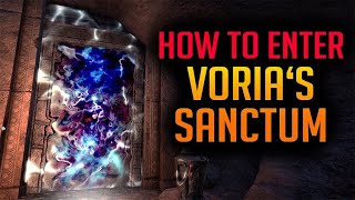 How to enter Vorias Sanctum Secret Door  Unhallowed Grave Dungeon ESO [upl. by Jolyn]