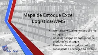 Mapa de estoque Excel Logística WMS [upl. by Madi717]