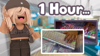 1 Hour Of MM2 but its KEYBOARD ASMR WITH HANDCAMS [upl. by Tamqrah]