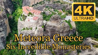 Meteora Greece Six Incredible Monaseries [upl. by Marris400]