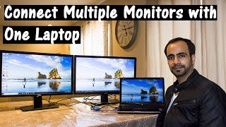 How to Connect Multiple Display Monitors with One PC and Settings [upl. by Aiht598]