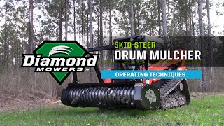 SkidSteer Drum Mulcher Attachment Operating Techniques [upl. by Tersina932]