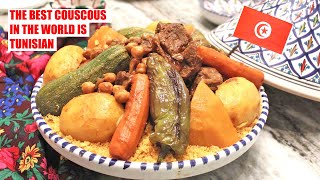 Tunisian Couscous Recipe  The Traditional method  How to make a couscous [upl. by Swor330]