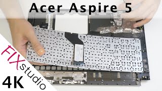 Acer Aspire 5  keyboard replacement 4k [upl. by Nawad]