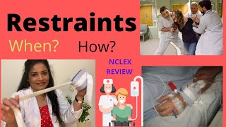 Restraints used in hospitalsNCLEX review [upl. by Vincents]