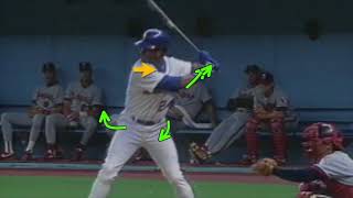 Ken Griffey Jr Hitting Mechanics [upl. by Liemaj457]