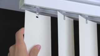 How to Remove and Install Vertical Blind Vanes [upl. by Ladiv]