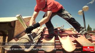 How to fit Clay roofing tiles using dry installation system  Tejas Borja [upl. by Nosidam671]