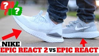 NOT Worth Buying Nike EPIC REACT FLYKNIT 2 vs Epic React REVIEW [upl. by Eusebio]