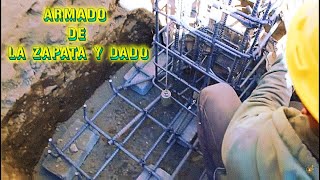 Ep 2  Armado de la zapata y dado  CONSTRUCCIONES IDEALES [upl. by Adey661]