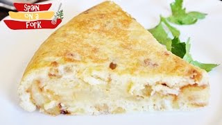 How to make Tortilla Española  Spanish Potato Omelette Recipe [upl. by Nauqaj816]