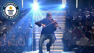 Fastest Violin Player  Guinness World Records [upl. by Richers180]