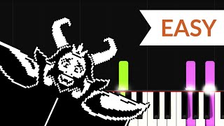 Asgore Theme  Undertale EASY Piano Tutorial [upl. by Pascasia124]