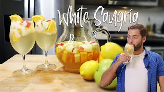 Authentic White Sangria Recipe  Summertime Cocktails [upl. by Durman]