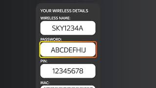 Change or reset your Sky WiFi password  Sky Help [upl. by Ayerim]