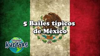 5 BAILES TÍPICOS DE MÉXICO  DEJANDO HUELLAS [upl. by Yelloh]