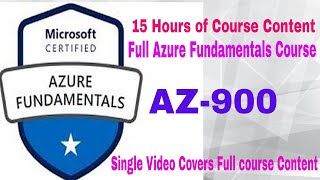 Azure AZ900 Microsoft Azure Fundamentals training Full Course Online Study Guide Updated 2021 [upl. by Ayama]