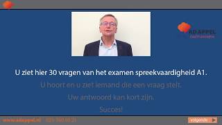 EXAMENTRAINER A1  Spreken  30 vragen  set 1 2025 [upl. by Neellok]