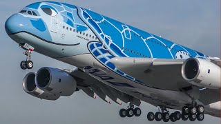 60 MINUTES PURE AVIATION  AIRBUS A380 BOEING 747 AIRPLANE compilation  4K [upl. by Ajoop972]