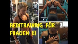 Beintraining für Frauen Beinstrecker [upl. by Yanad]