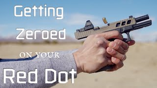 How to Zero Your Pistol Red Dot  The Easy Way [upl. by Prior163]