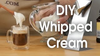 DIY whipped cream in 60 seconds [upl. by Stinson]