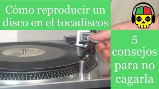 TUTORIAL BÁSICO Cómo poner un disco de vinilo correctamente en un tocadiscos manual ATLP120 [upl. by Kaplan]