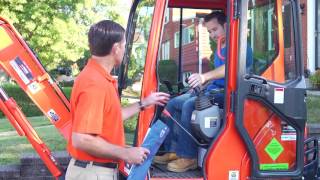 Basic Operation of the Kubota Mini Excavator [upl. by Inerney]