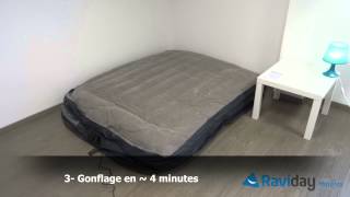 Gonflage du matelas Intex Rest Bed Deluxe 67738  64136 [upl. by Carmen995]