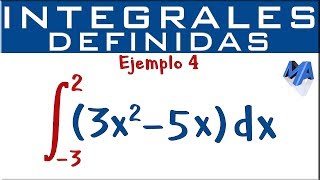 Integrales definidas  Ejemplo 4 [upl. by Rhianon]