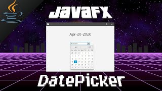 JavaFX DatePicker 📅 [upl. by Ahsitan]