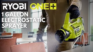 RYOBI 18V ONE 1 Gallon Electrostatic Sprayer [upl. by Kcirdor]