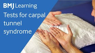 Tests for carpal tunnel syndrome  BMJ Learning [upl. by Imuyam845]