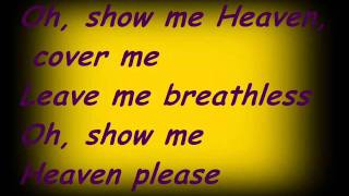 Maria McKee  Show me heaven Lyrics [upl. by Einahc15]