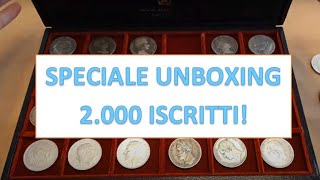 SPECIALE UNBOXING antiche monete dargento 2000 iscritti GRAZIE [upl. by Rother]