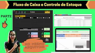 Fluxo de Caixa e Controle de Estoque Excel  Parte 1l Sua Empresa no Excel [upl. by Ayirp]