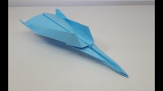 Como fazer Avião de Papel Mais rápido do mundo  Origami [upl. by Erasme374]