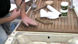 Teak Deck Fabrication and Installation Part 2 [upl. by Kone855]