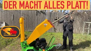 Der Victory GTS1500 Häcksler  Shredder erster Test Der macht alles Platt Wood Chipper [upl. by Briscoe]