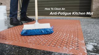 How to Clean an AntiFatigue Kitchen Mat [upl. by Yand]