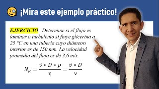 💦➤Número de Reynolds en flujo laminar Ejemplo práctico y explicación [upl. by Saxet]