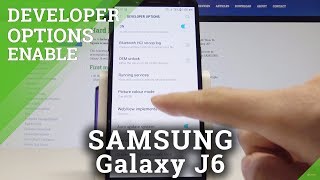 Developer Options in SAMSUNG Galaxy J6  OEM Unlock amp USB Debugging [upl. by Aig]