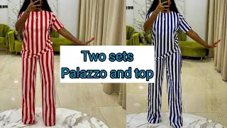 Palazzo trouser and blouse cutting and stitching [upl. by Vijnas156]