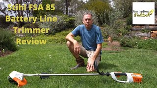 Stihl FSA 85 Battery Line Trimmer Review [upl. by Manda990]