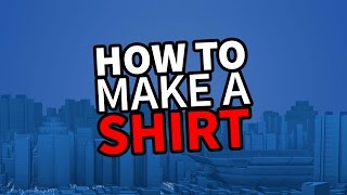 ROBLOX Create and Play Tutorial  How to Make a Shirt [upl. by Ube]