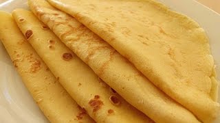 Basic French Crepes Recipe  Crepe Batter just in a minute [upl. by Freemon]