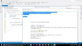 Windows Application tutorial using cPart 1Uploading a File and store it in db [upl. by Llemert]