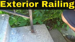 How To Fix A Loose Exterior RailingTutorial [upl. by Rimat]