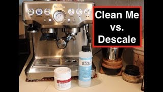 How to Clean me vs DeScale  Breville Barista Express 브레빌870 클린미 청소법 [upl. by Charil]