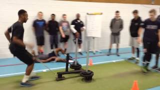 Myerscough College Basketball Academy prowler training [upl. by Aleakam]